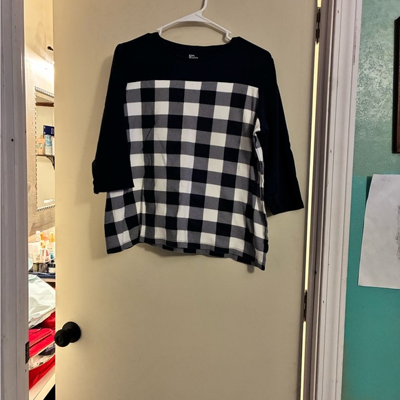 EUC Ladies Kim Rogers Perfectly Soft 3 Quarter Sleeves Crew Neck Top P/M - Picture 7 of 7